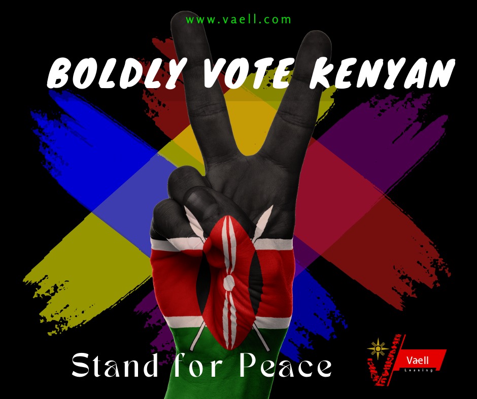 VAELL_leasing's tweet photo. As we exercise our democratic duties let: Peace, love and unity be our patriotic motto. #KenyaDecides
#KenyaYaAmani
#KenyaKwanza
#AzimioLaUmoja https://t.co/K9yFMub3sy