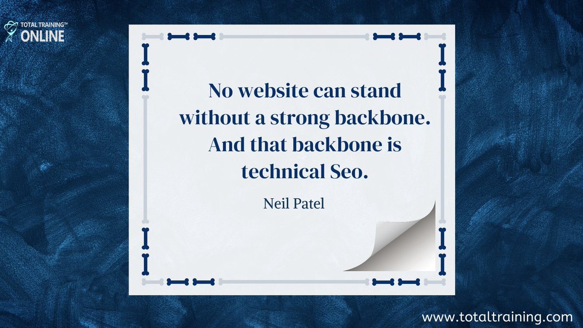 Totaltraining77's tweet photo. A technical #SEO strategy is not concerned with content 😌, but rather with building a strong 💪 framework for your #website so it can perform well. This is what holds your #site🌐together.
.
#digitalmarketing #totaltraining #webdesign #100daysofcode #business #onlinemarketing https://t.co/1rqopQ81WY