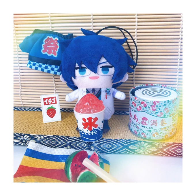 夏を楽しむぱぺですいちごアイスお祭りプール 