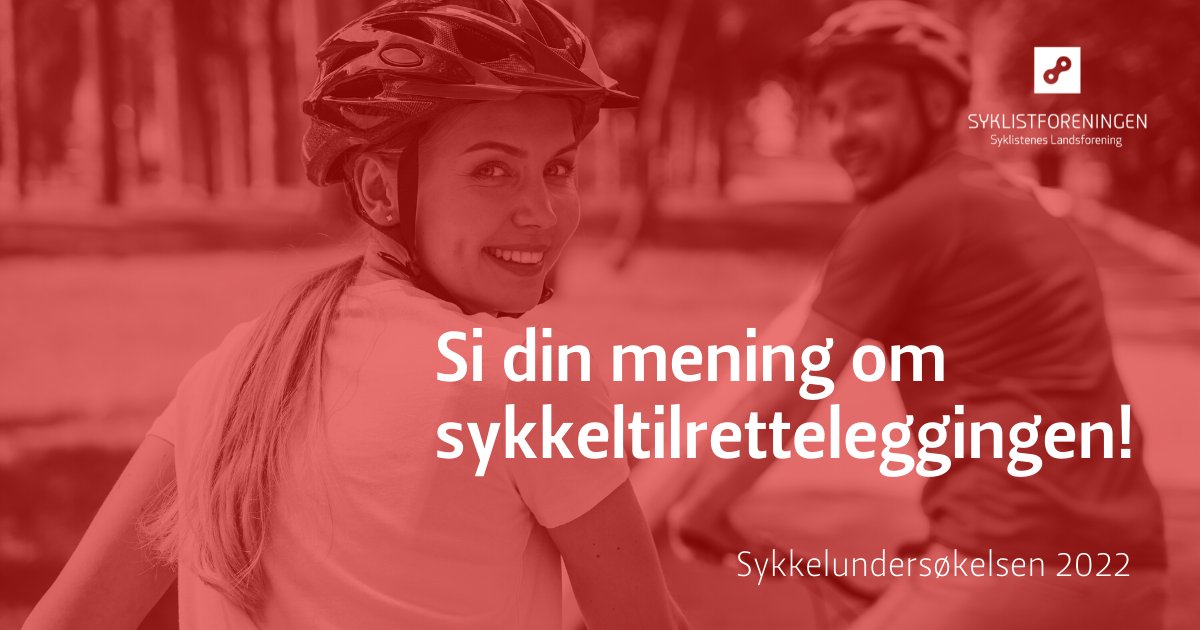 Onsdag 10. august er siste dag å dele din mening om hvordan tilretteleggingen for sykkel kan bli bedre. 

Er det trygt å sykle? Er sykkelveiene brede nok? Blir syklistene tilstrekkelig prioritert?

Del din mening via lenken: enkat.net/b742957