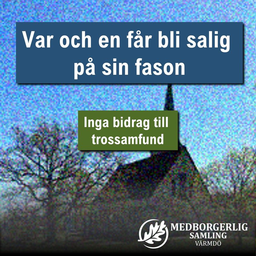 MED_Stockholm's tweet photo. Varför ska skattebetalare tvingas betala för trossamfund som de inte tror på?
#MEDval https://t.co/c7bKHiTtMZ