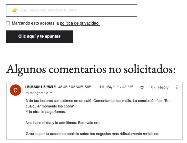 76export's tweet image. Es uno de esos correos inspiradores que te lleva 2 minutos leer y que "te hace el día": Ventas, gestión, crecer... Lo descubrí hace solo 2 meses, no pierdas la oportunidad e inscríbete: amigos.mongemalo.com/33c137ff
Recibes uno al día y ves, simplemente, cómo mejorar.
#ventas #negocio