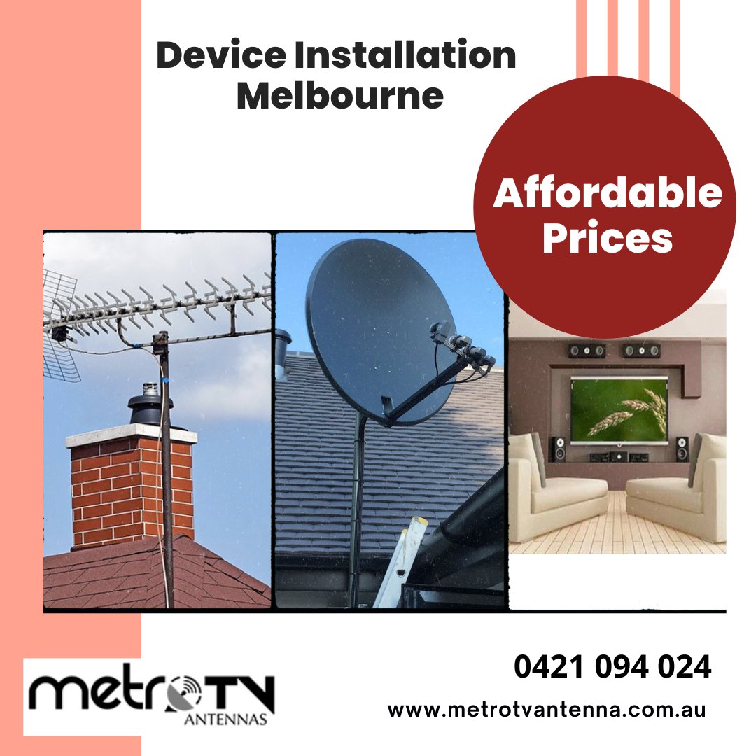 AntennaMetro's tweet image. We offer comprehensive service from #DeviceInstallation to removal which includes the use of technology, training, regular servicing and customer support in #Melbourne. 
Visit: metrotvantenna.com.au/top-10-hacks-t…
