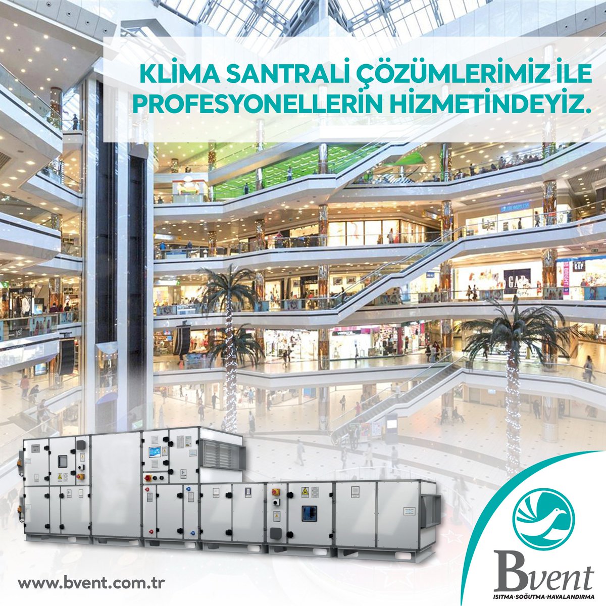 Profesyonel VRF ve VRV Sistemleri ile%100 Temiz Havalıİklimlendirme Çözümleri.
Klima Santralleri, Hava Perdeleri, Fan Çeşitleri, VRF ve VRV Sistemleri ve daha nice havalandırma ve iklimlendirme çözümlerimiz ile siz değerliprofesyonellerin hizmetindeyiz.
#bvent #izmir #türkiye