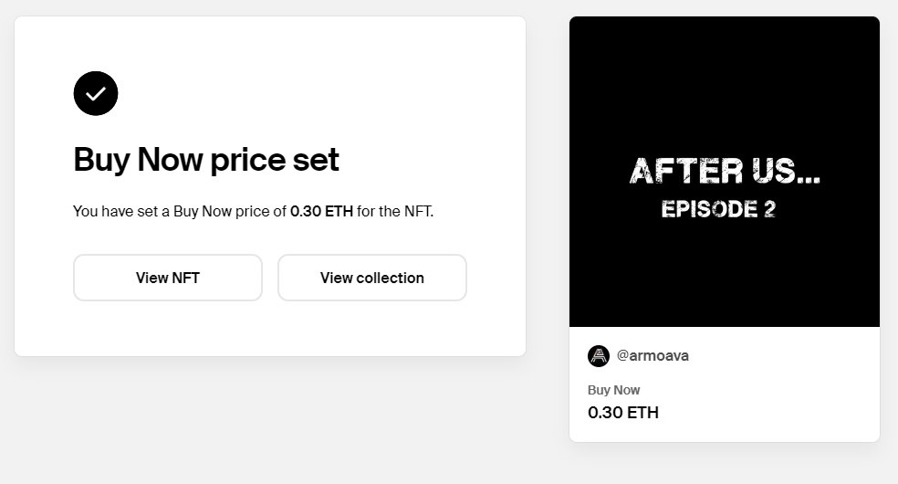 armo.ava 🇦🇲 (@armo_ava) on Twitter photo #NFTSPACESHIP #NFTCommunity #nftcollector
After us - EP #2 LISTED ON <a href="/foundation/">Foundation 🌐</a>
Buy Now: 0.3 #Ethereum
Reserve price: 0.15 #Ethereum
LINK: 👇
foundation.app/@armoava/the-e…
#afterus #madmax #aliens #nuclearwar #arrival #atomic #dieselpunk #Fallout #NFTSPACESHIP #NFTCommunity #nftcollector
After us - EP #2 LISTED ON <a href="/foundation/">Foundation 🌐</a>
Buy Now: 0.3 #Ethereum
Reserve price: 0.15 #Ethereum
LINK: 👇
foundation.app/@armoava/the-e…
#afterus #madmax #aliens #nuclearwar #arrival #atomic #dieselpunk #Fallout