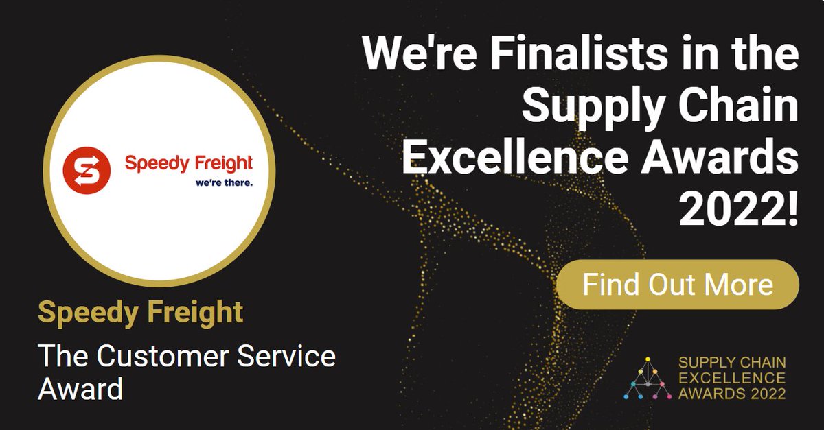 SpeedyFreight's tweet photo. We're over the moon ๐to have been shortlisted in not one... but FOUR categories at the prestigious Supply Chain Excellence awards.
https://t.co/BQxoMSJSvr
#Finalist #TeamWorkMakesTheDreamWork #Logistics #SupplyChain #Transport #SpeedyDoesIt #WeAreThere #SCEA2022 https://t.co/QoVzyVazmG