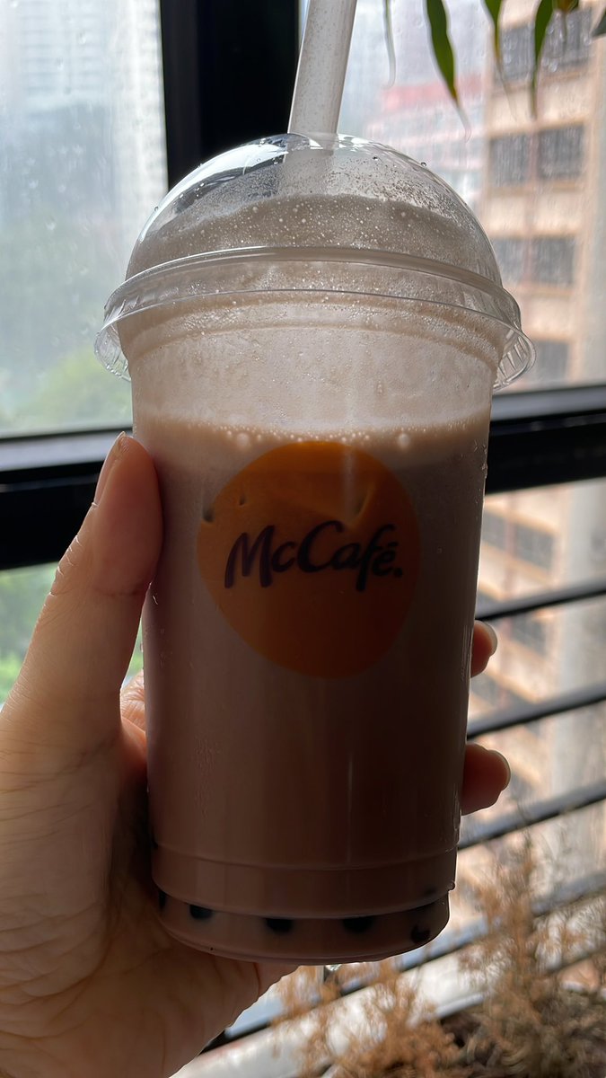 My once a year if that trip to #mcDonalds  .. and I just discovered ovaltine bubble tea… how bloody exciting #hongkong
