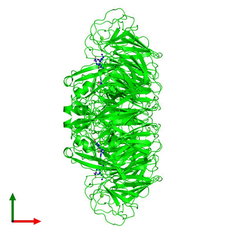 PDBimagebot's tweet photo. 'A naturally-occurring neuraminidase-inhibitors-resistant NA fro..' Find it at https://t.co/Q1RUaPnl77 https://t.co/GjHsLqFztR