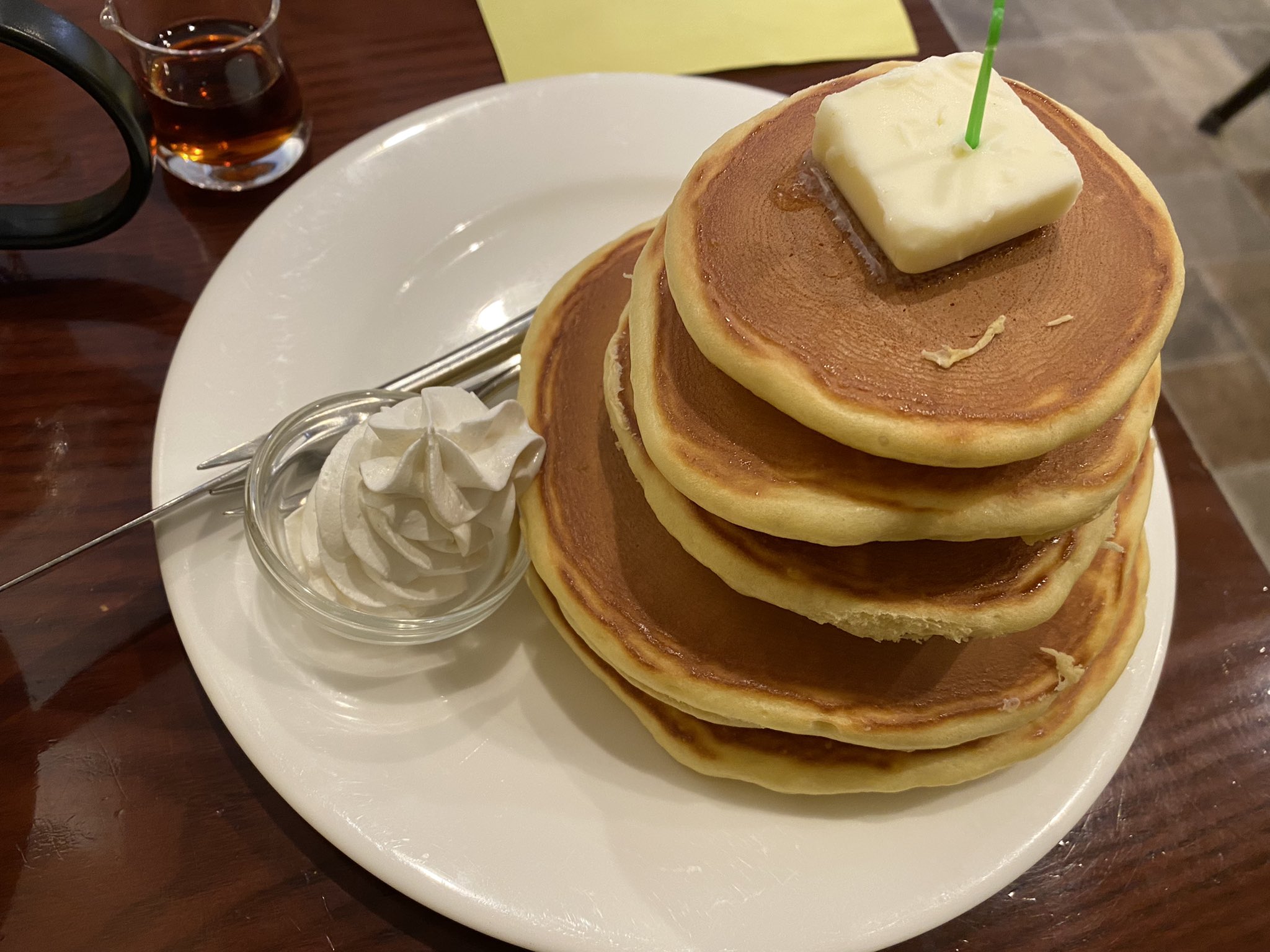 いちかつ 5年間行きたかった 喫茶ミモザ 浅草 カルピスバター 5段ホットケーキ T Co Asgn99sawg Twitter