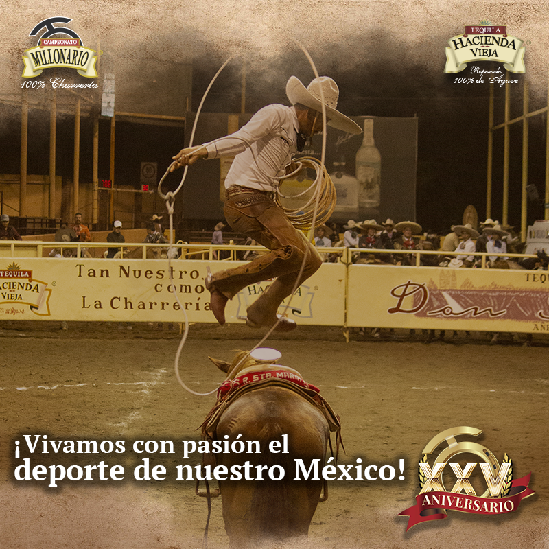 millonario_camp's tweet photo. ¡La adrenalina pura que se vive en el mejor Campeonato Charro de México y Estados unidos!😎

¡No se lo pierdan!

#CampeonatoMillonarioTHV #XXVAniversario #EdiciónDeOro #TradiciónMillonaria #ExperienciaMillonaria #LaPichoniza #PuraCharrería #THV https://t.co/NpJOjQB273