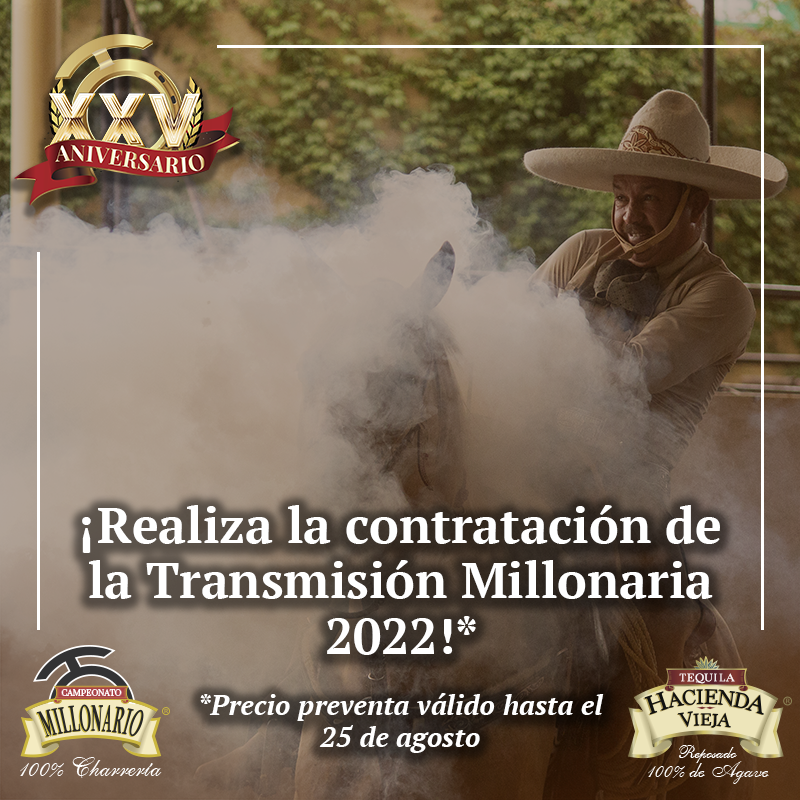 millonario_camp's tweet photo. ¿Ya realizaron la contratación del PPV de nuestra Transmisión Millonaria?😎

https://t.co/xkNPxrseTm

#CampeonatoMillonarioTHV #TransmisiónMillonaria #ExperienciaMillonaria #TradiciónMillonaria #XXVAniversario #EdiciónDeOro #LaPichoniza #PuraCharrería #THV https://t.co/GtCgz3BHhd