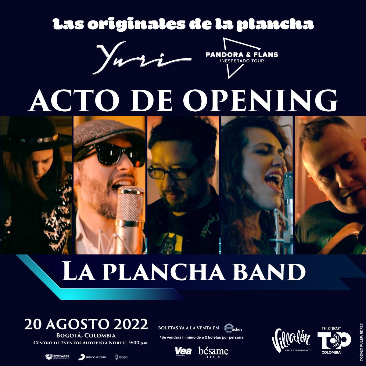 laserrato's tweet image. Muy feliz por contarles que este 20 de agosto @laplanchaband compartirá escenario con la magnífica diva de divas @oficialyuri y las inolvidables @pandora @flansoficial_ 
🌙
🌙
🌙
🧵