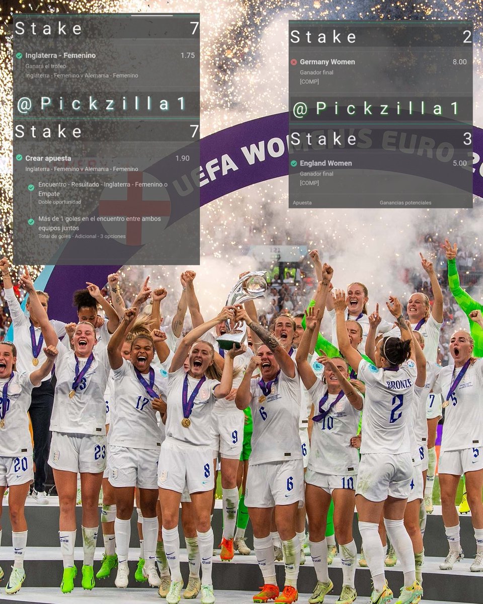 Pickzilla1's tweet image. Resumen de Julio:
     💰➕1️⃣2️⃣6️⃣. 7️⃣7️⃣ Unidades
      #WEuro2022Final
Premium:
   Promo resto de Agosto
   Asesoría personalizada🧐
   Parlay 2 piernas
   👉Chingo de Fútbol Femenil
Grupo Free ❤️🔄

#FreePicks #apuestasdeportivas
#bettingtips