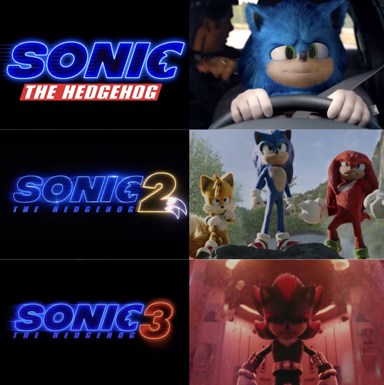 Kitsuoi🚗🚘🚖🚙 on X: The release dates for all 3 Sonic movies