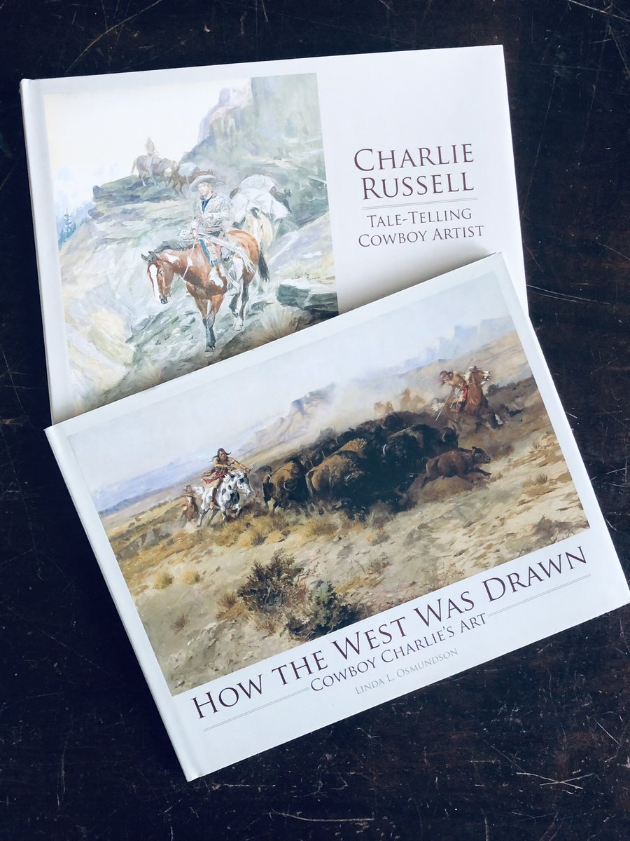 MrsAWills's tweet photo. Where my #CharlieRussell fans at!? 
These two books are 🔥
Here’s your friendly reminder: You don’t have to be the art teacher to incorporate art! 
#artintheclass #Montana #Teachers https://t.co/zYL1A3Utgp