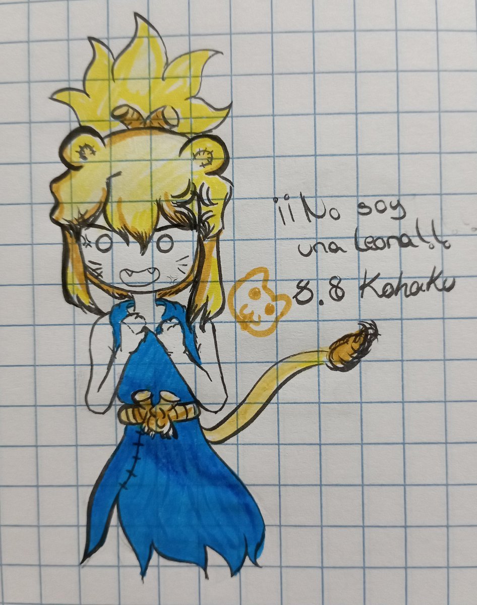 Mhia_Satsuki's tweet photo. " Kukuku , felíz cumpleaños leona " 

#kohaku #SenHaku #SenKoha #SenKohaWeek #SenHakuWeek #DrSTONE龍水 #DrSTONEコハク誕生祭 https://t.co/c0aPF1TByp