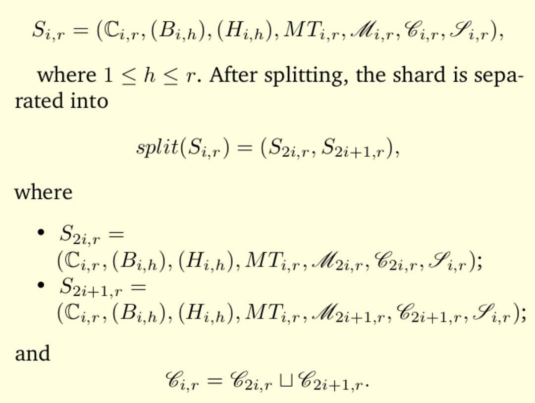MultiVAC dynamically achieves scalability by using shard-splitting to increase the number of shards. If the network realizes that a particular shard consistently faces high transaction flow, the shard is split in two shards with each half serving half of the original shard’s