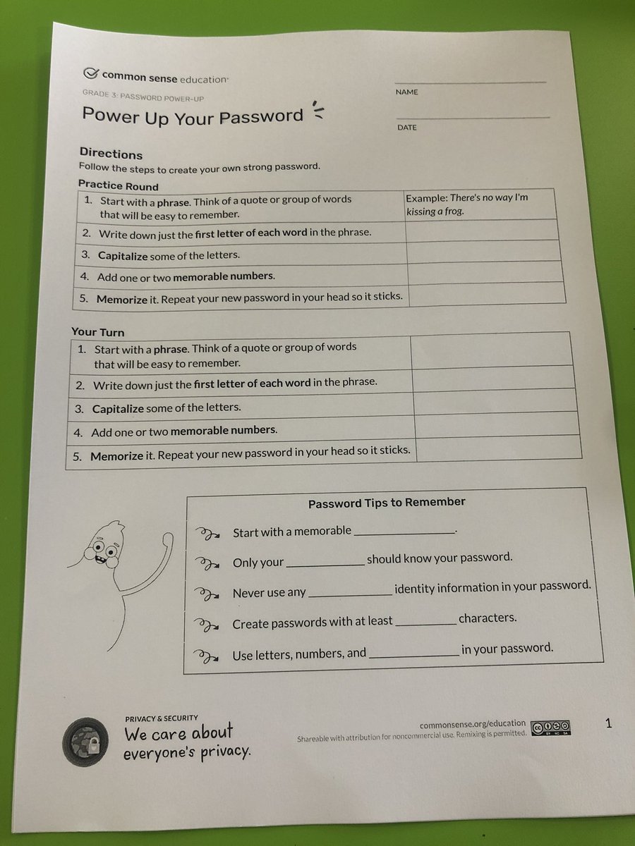 AISCTechnology's tweet image. Grade 5 students learning about the power of a password. Beginning of the year is the time to change your password. #AISCGrade5 @vpriyatech #AISCElementary @CommonSense