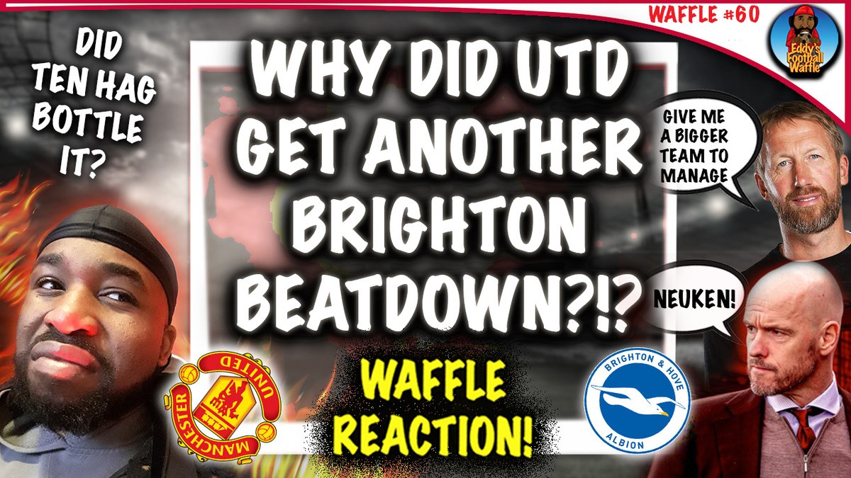 EddyOtu2's tweet photo. WHY DID MANCHESTER UNITED SUFFER ANOTHER BRIGHTON LOSS?!? MATCH REACTION...
Check out my latest waffle at the link below, drop a like & if u rate it, CHEERS:
https://t.co/FLK4otxTVA
#MUFC #ManchesterUnited #Brighton #footballreaction #PremierLeague #soccer #football #MNUBRI https://t.co/PLANzg2fHG
