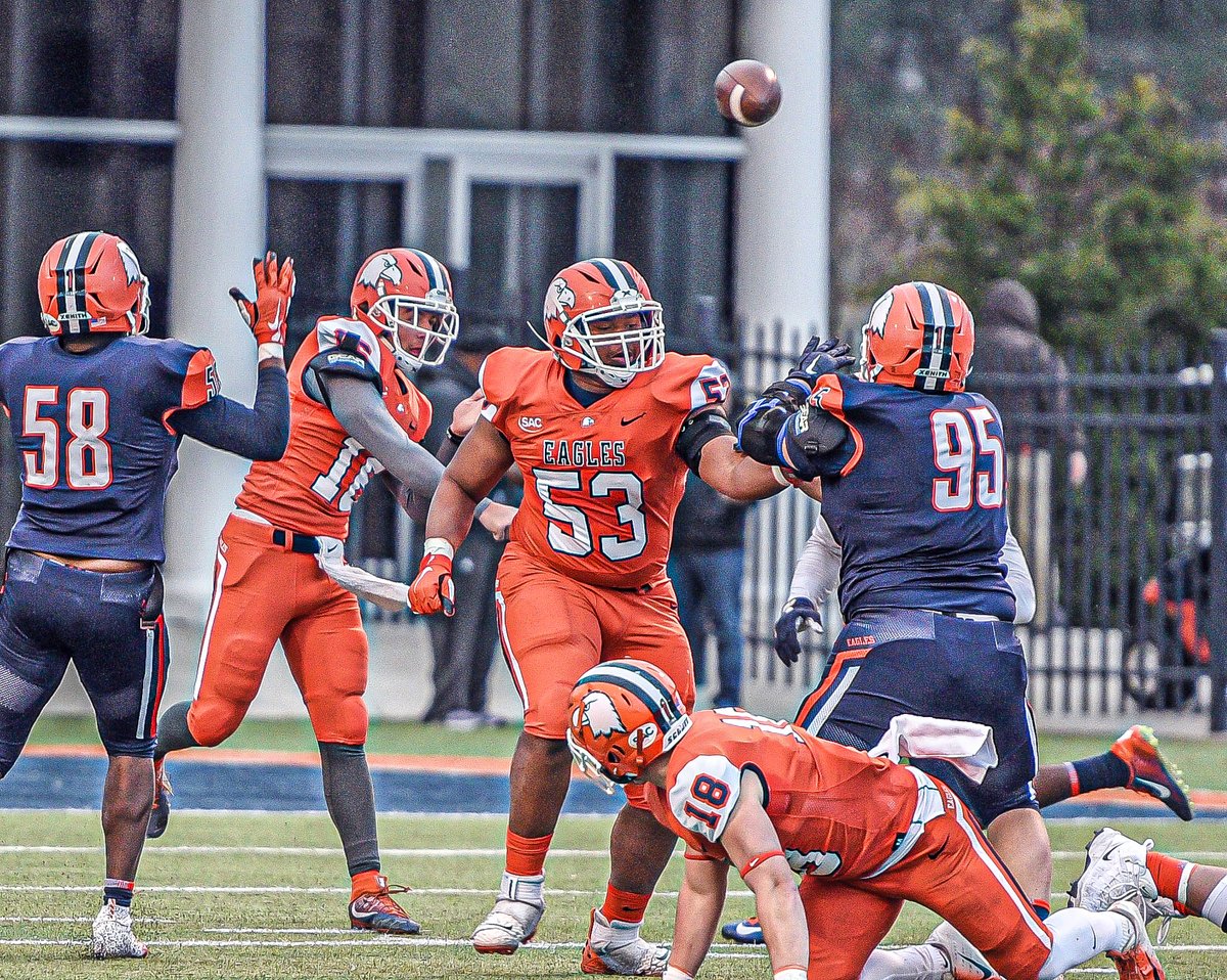 CN_Eagles's tweet image. Five Eagles with @cnfootball starting experience. 

Three more transfers who started elsewhere. 

The Eagles front has some depth after injuries hamstrung the unit last year.

📋 bit.ly/3dbbwrD