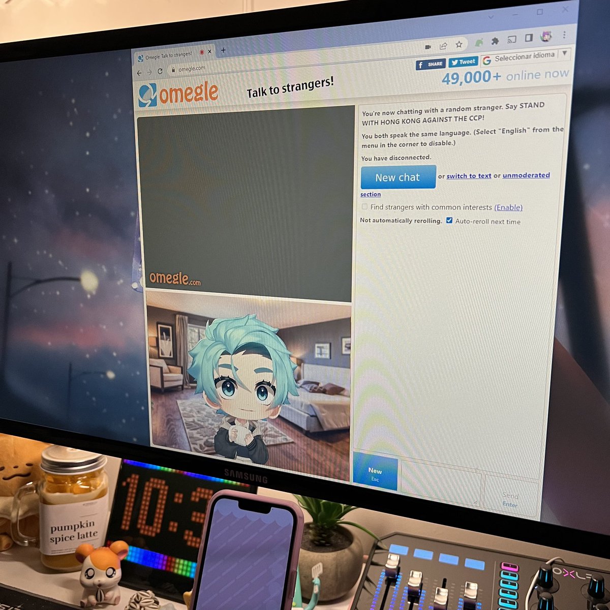 FansAldoOficial's tweet photo. Quieres participar en un video de aldoxito? ✨
Ahora está grabando en Omegle así que puedes intentar encontrarlo 👁️
Para enterarte de más dinámicas entra al discord oficial💙: https://t.co/RjZvF6KBeK  (◕ᴗ◕✿) 💙💙✨ https://t.co/GQPfdMfFOt