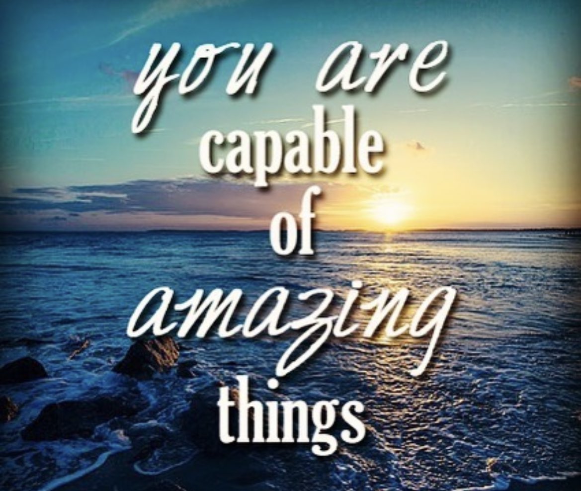 suziday123's tweet photo. Tuesday Friendly Reminder…You are capable of amazing things. 🙌💙 #tuesdaythoughts #tuesdaymotivations #YouGotThis https://t.co/WlM1AxrDFW