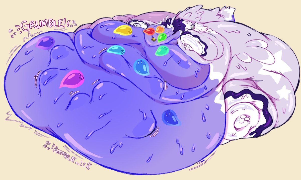 Slime Dragon Spirit is essentially a Home/Hive-mind for Slimes as 25% of Slime Spirit’s Body And All Forms Contain Slime Traits. They are just adding to his Mass making Spirit a Bigger Slime

A Neato Mini 2 Part By: @WishyIshi 
Thank You So Much!
Happy (Soft) Vore Day!