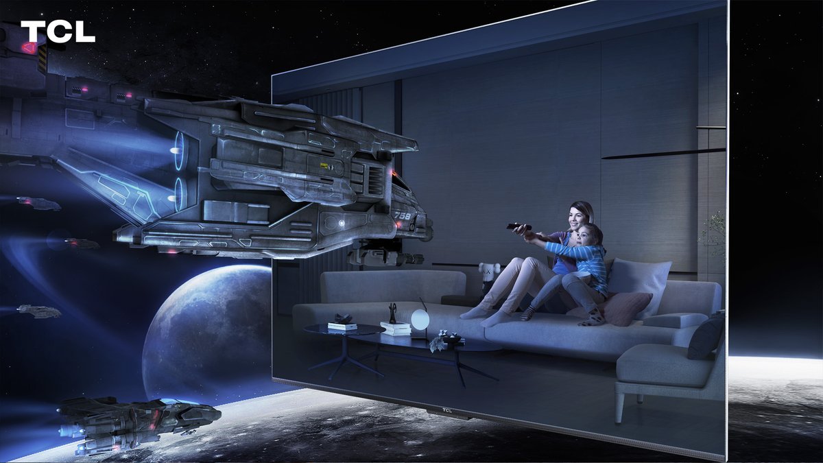 TCL_Global's tweet photo. Explore the universe on the #TCL C Series with #MiniLED, #DolbyVisionIQ &amp; #DolbyAtmos, for picture and sound so clear and immersive you might think you need an astronaut suit. 

Don’t worry no oxygen tank or space suit required. 

#InspireGreatness
#AllroundC https://t.co/7BMHjOpl2L