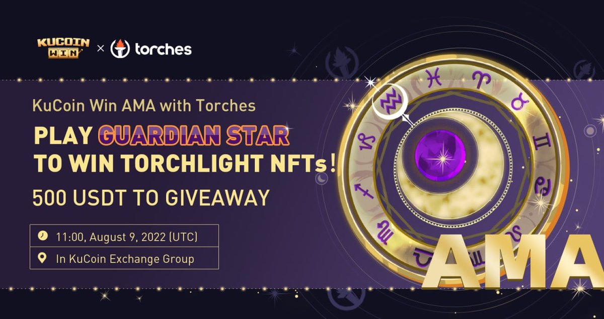 kucoincom's tweet photo. Join the #KuCoinWin AMA With Torches @TorchesFinance, 500 $USDT to Give Away!
⏰ Date: 11AM on Aug 9, 2022 (UTC)
📍 AMA Venue: https://t.co/tGuGCYpuf8
Read More: https://t.co/4QmGwNnvLA
#KuCoinAMA https://t.co/49KoXMv9oe