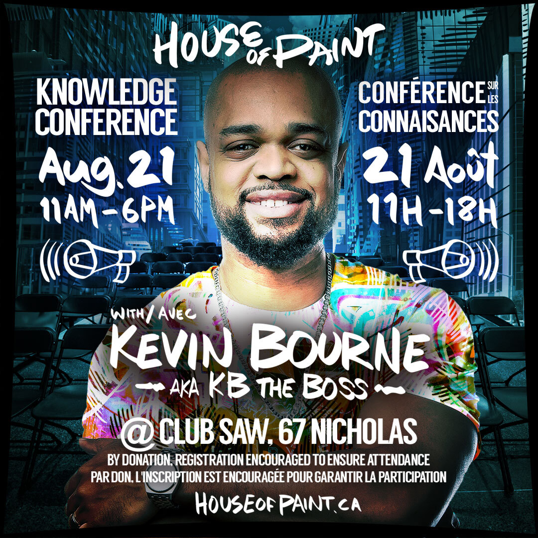 HouseofPainT's tweet photo. Each one, teach one! Join House of PainT for a day of professional development for artists and our communities. The event is on August 21st, 11am - 6pm at Club SAW and is by donation, registration encouraged. Get your tickets here!

https://t.co/MM9LE3ssU6 https://t.co/PHpMI3OXn7