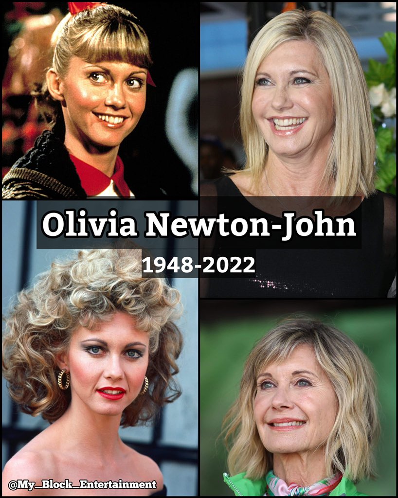My_Block_Ent's tweet photo. RIP legendary pop icon, Olivia Newton-John, she lost her battle with cancer at the age of 73. She is gone but not forgotten. May she rest in peace. 🙏🕊 #Grease #JohnTravolta #Xanadu #CancerSucks #RecordLabel https://t.co/7gWkLt04zW