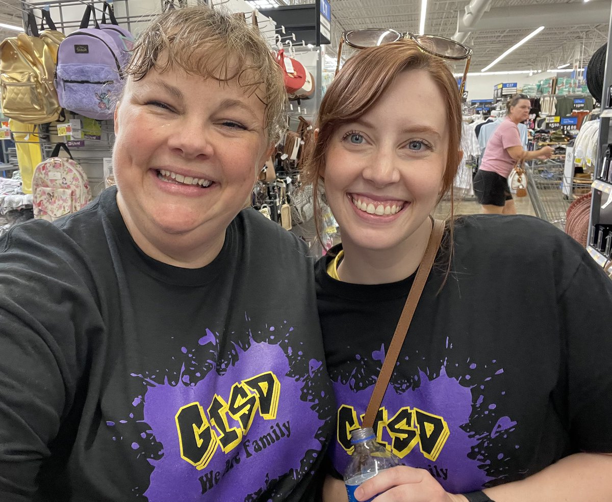 Had the best time shopping for our classrooms this morning. So thankful to be apart of <a href="/granburyisd/">Granbury ISD</a> 💜💛 #piratefamily