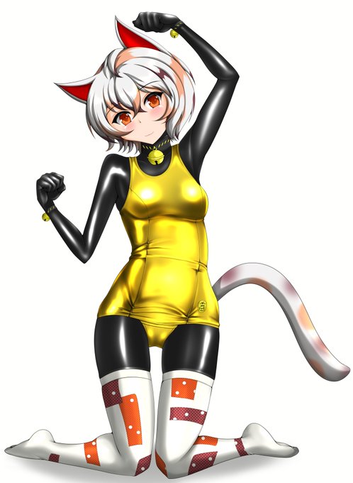 ぴっちり猫耳少女を置ていておきますね 