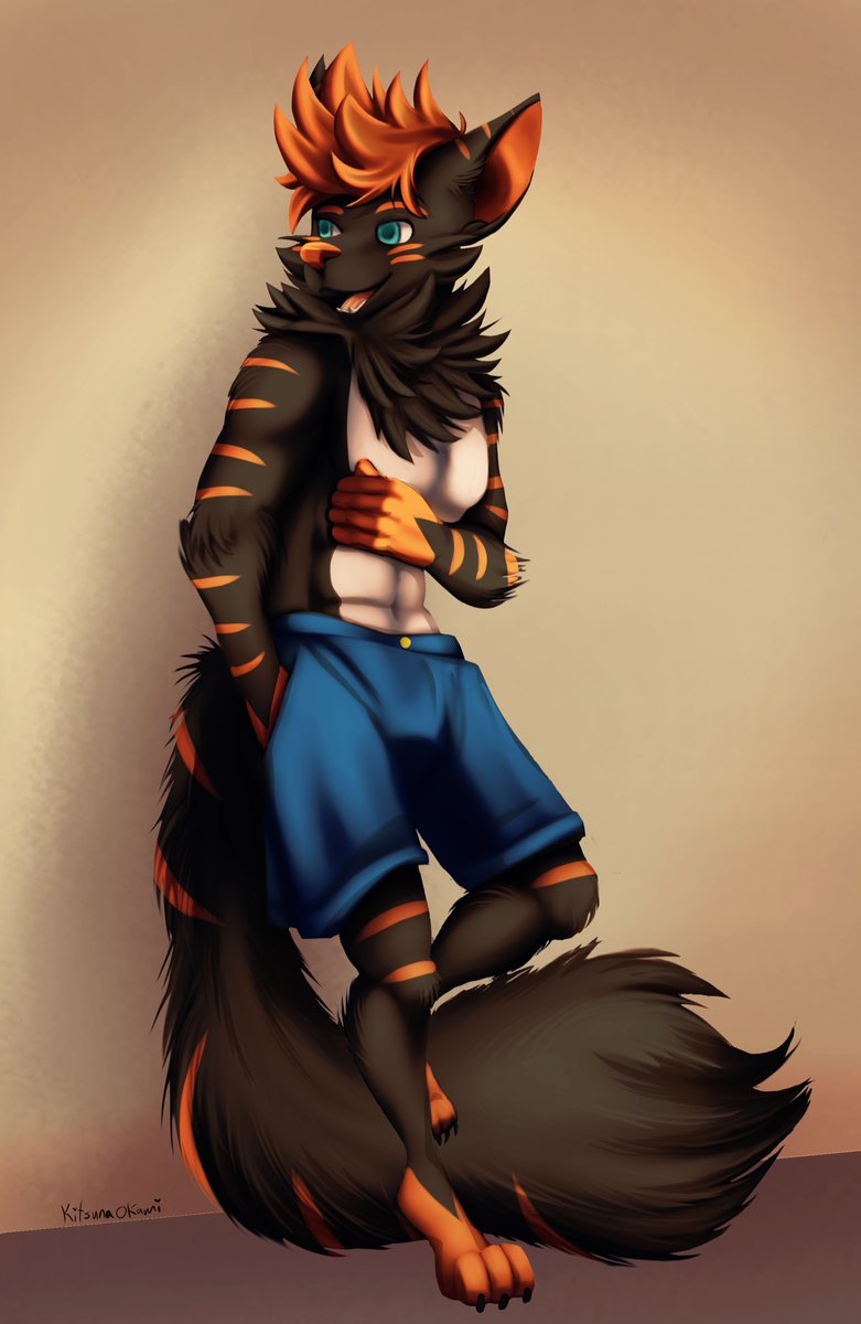 pyroflyoc's tweet photo. Ref sheet and art examples 

I am wanting to get more without the shorts like the top right https://t.co/NPhR0KSN9Q