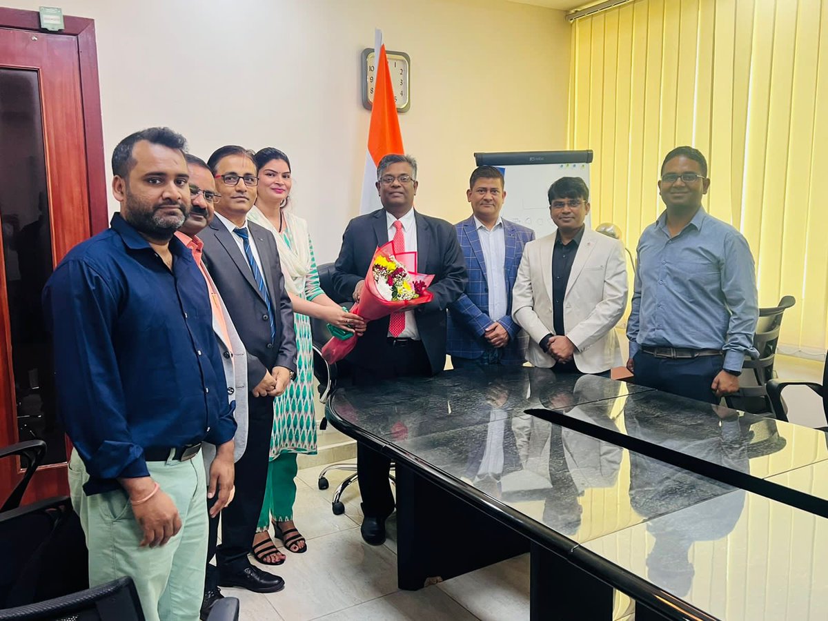 kiranmgosavi's tweet photo. A warm Welcome to H E. Shree G Balasubramanian,The High Commissioner, High Commission of India,Nigeria on Behalf of Afro Asian Community Initiative for Development  &amp; Federation Of Indian Industry Nigeria Chapter.@India_nigeria @vijai63 @mevipul @VikasArya0512 @AfroIndiaMedia https://t.co/nbMmIMIR2b
