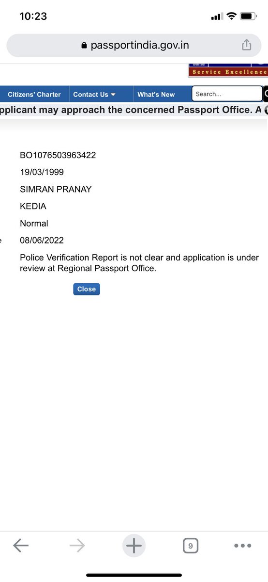 SimranChamaria's tweet photo. @rpomumbai @MumbaiPolice @passportsevamea why is this happening after being passed on 2nd august by Borivali police station? It has been over 2 months since I visited the passport office and my application is still under process. https://t.co/CjE1TreFoG