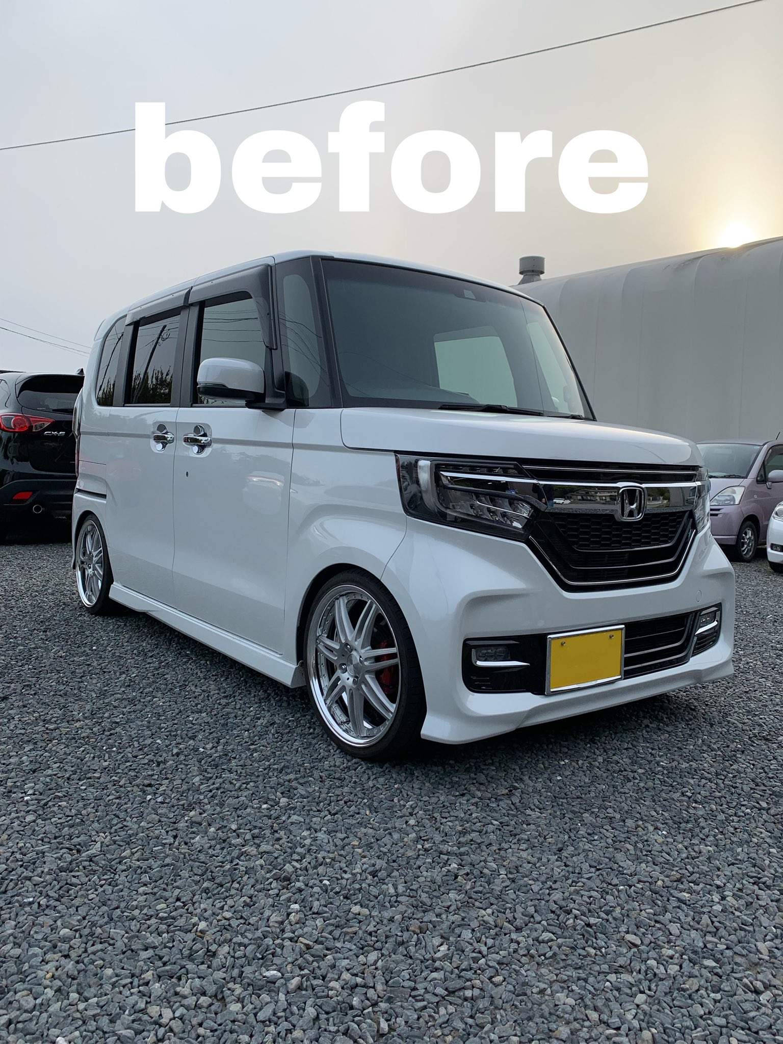 カスタム N BOX カスタム JF1 GLANZ フロントハーフスポイラー エアロ
