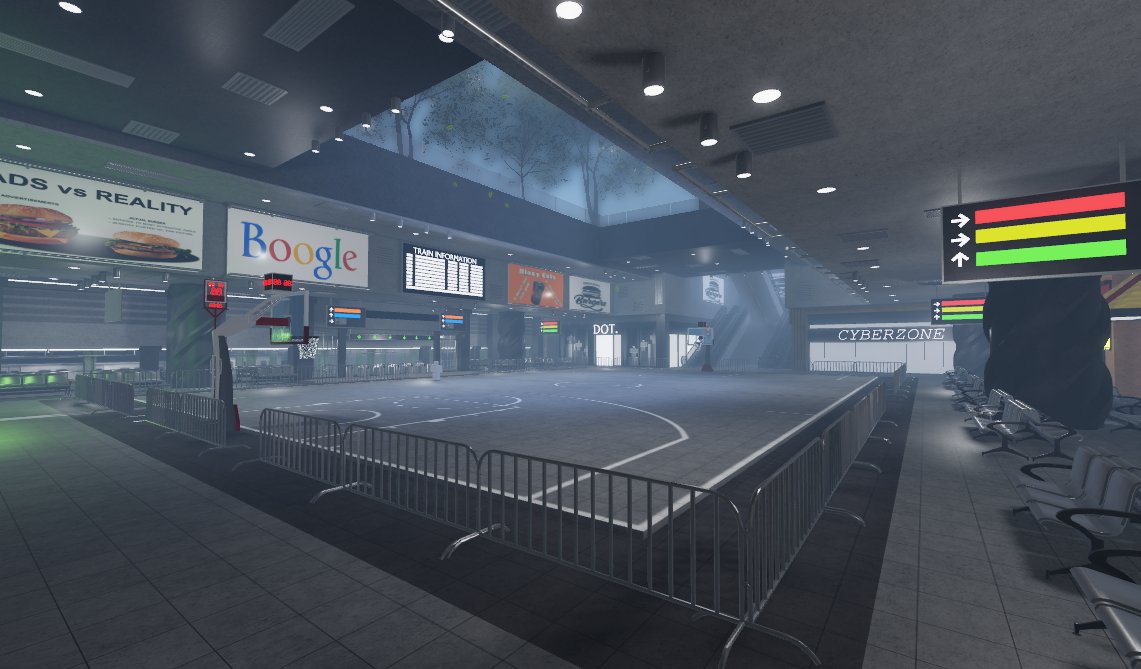 RB_Aesthetic's tweet photo. Competitive basketball will be taken to different levels. Use the elevator up to the Wesville Rooftop, where you can find the Rec Center. Or use the escalators down to the Inner City Subway Station, where Pro-Am will take place.

#RBUniverse 🏀 | #Roblox https://t.co/oA9Vl2Mwmi