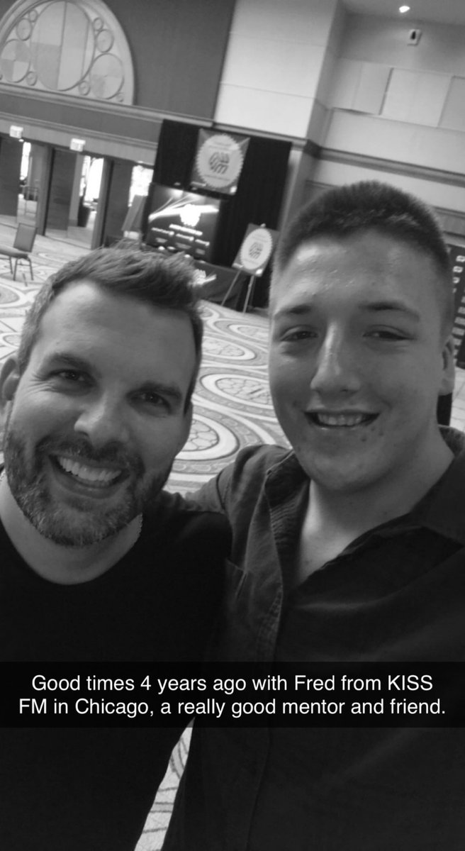 ryanhopperadio's tweet photo. I wish I was going to this years Morning Show Boot Camp, but I’m focused on getting settled at my new job later this week.
One of my favorite dudes to see is @fredonair from @1035KISSFM. This picture is from 4 years ago today! #FredShow #Chicago https://t.co/0ycIKGVGMU