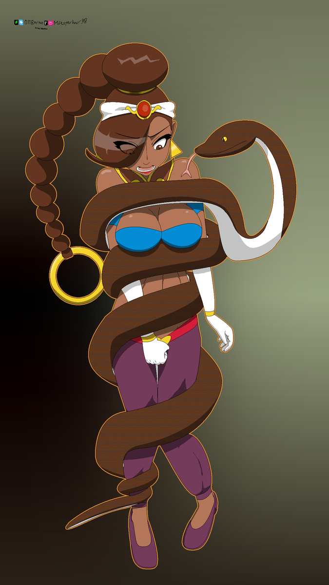 0118artist's tweet photo. Coiled Rouge🐍
#Rouge #RougePowerStone #PowerStone #Capcom #Capcomfanart #パワーストーン #ルージュ #Snake #SnakeSqueeze #WrappedAround #ArtistonTwitter #digitalart https://t.co/QflBnkmXrH