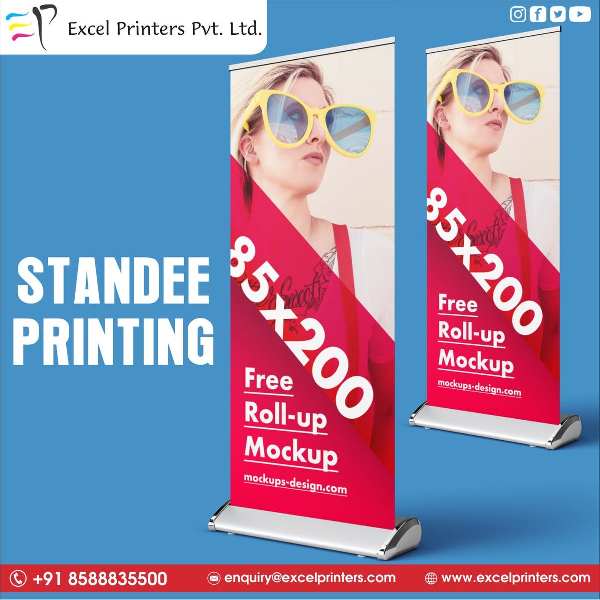 excel_printers's tweet image. Now Advertise Your Business In A Modern Way With Our Standee Printing Services.

Visit us: excelprinters.com
Or call at 📲:8588835500

#carrybag #notepadwriting #calenders #flyer #bussinesscard #brochures #stickers #banners #posters #greetingcard #invitations #branding