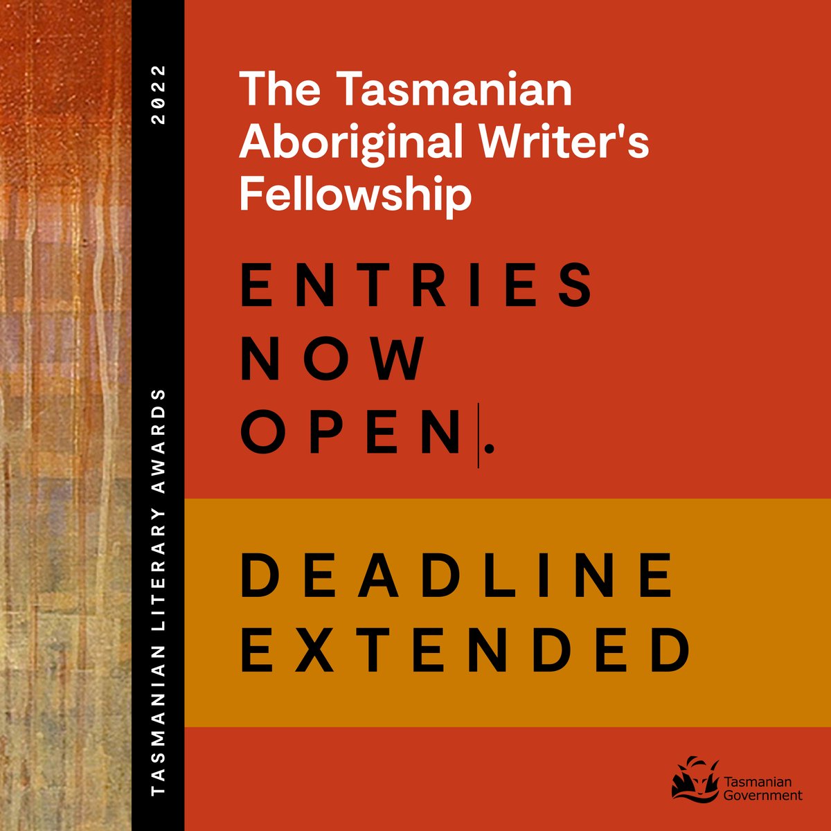REMINDER!
Applications for the Tasmanian Aboriginal Writer's Fellowship close on 15 August 2022. ⏰ 
The winner of the 2022 Tasmanian Aboriginal Writer’s Fellowship will now have the opportunity to be published in Island Magazine in 2023.
bit.ly/3oysXEP