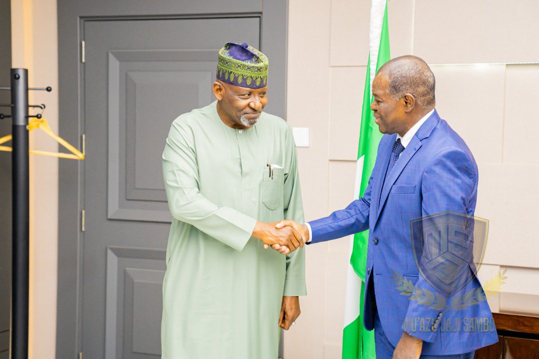 MuazuJajiSambo's tweet photo. Courtesy visit from the Ambassador of the Republic of Côte d'Ivoire to Nigeria, HE Traore Kalilou. 
Thank you for coming Your Excellency. https://t.co/gVS7lZn6db