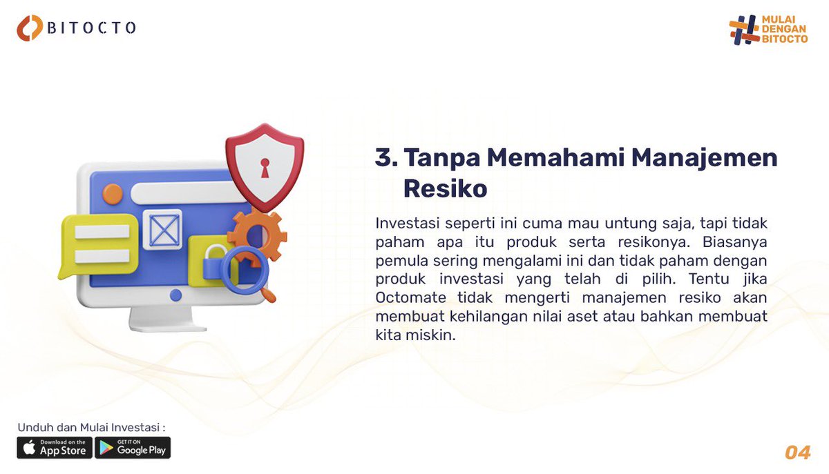BitoctoExchange's tweet photo. Investasi bikin Miskin? Emang ada?! 

#Investasi #Aset #Bisnis #Crypto #NFT #Bitcoin https://t.co/ZmUYLIoqoz