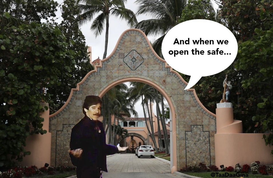 Who did this?? 🤣🤣🤣 #MarALagoRaid #MarALago #FBIMaralago #fbiraid