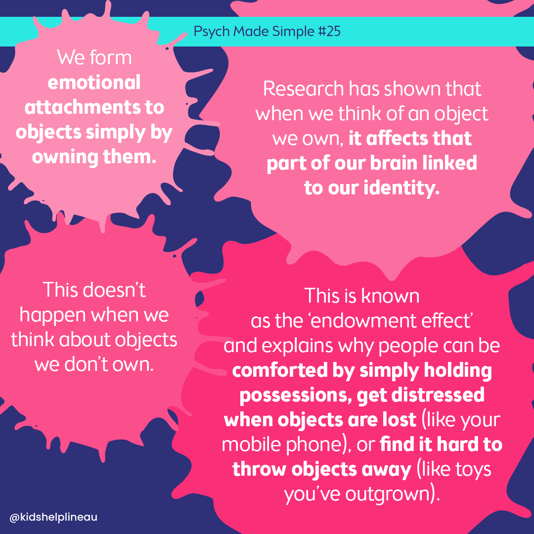 KidsHelplineAU's tweet photo. Have you got a soft spot for your childhood toys, even though you haven't given them love in years? Well there's an explanation for it! ๐คฃ
#KidsHelplineAU #PsychMadeSimple https://t.co/GFcldoK6CF