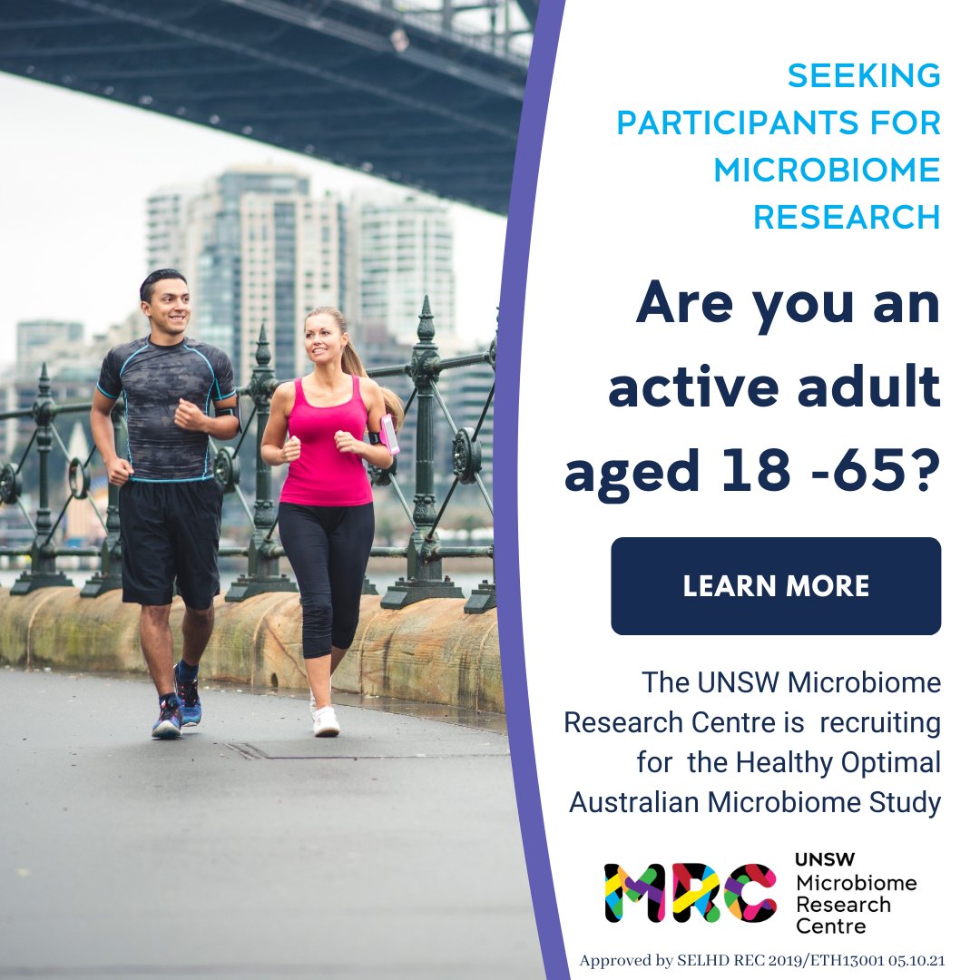 Are you in Wollongong, Shellharbour or Nowra ?

The Healthy Optimal Australian Microbiome Study needs your help

unsw.to/poostudy

#gutmicrobiome 
#guthealth 
#clinicalresearch