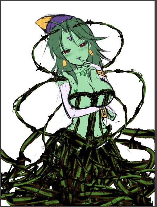 思い付きの落書き(緑魔化セリーヌ 