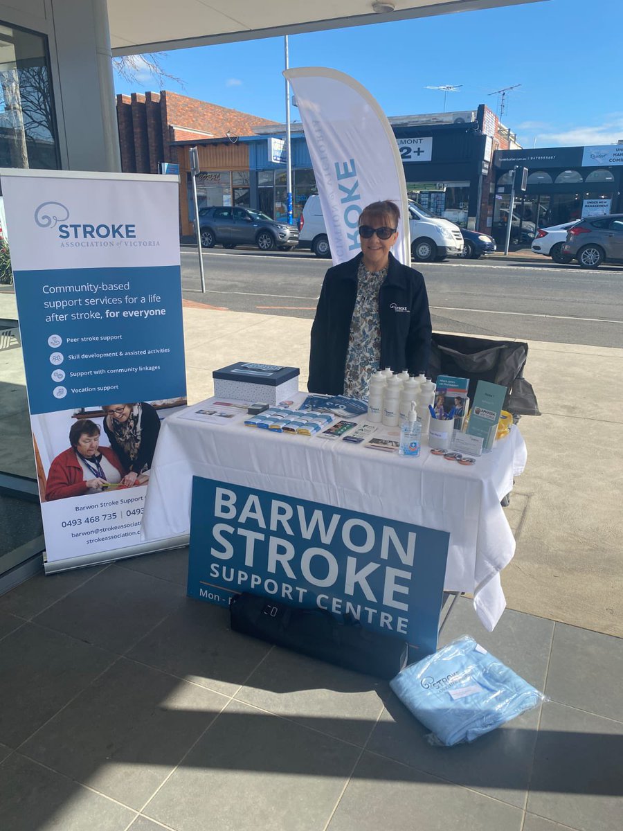 stroke_victoria's tweet photo. National Stroke Week | 8-14 August | We’ve set up stands at local shopping centres around Victoria. We’re providing free blood pressure checks to promote National Stroke Week. Pop down &amp; say hi!

Email at info@strokeassociation.com.au to find out where we’ll be.

@SaferCareVic https://t.co/oaUtQcuzV8