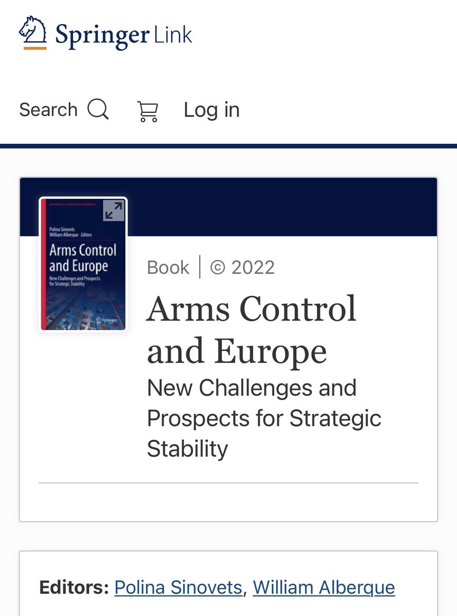 The book, “Arms Control and Europe: New Challenges and Prospects for Strategic Stability” where I contributed with the chapter “Arms Control in Europe and Extended Deterrence: A View from Turkey” has been published. Many thanks to editors, Polina Sinovets and  William Alberque.